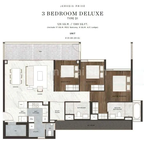 3 Bed Condo for Sale in Jervois Privé - Image 13