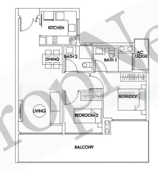 2 Bed Condo for Rent in  Bedok Residences - Image 7