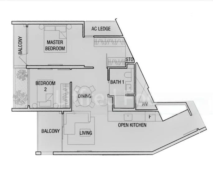 2 Bed Condo for Rent in  The Crest - Image 14