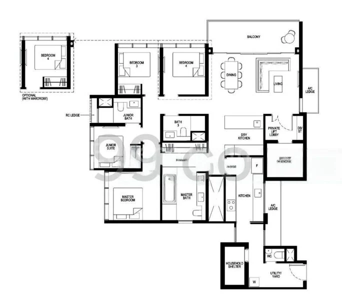 4 Bed Condo for Sale in  Kopar At Newton - Image 10