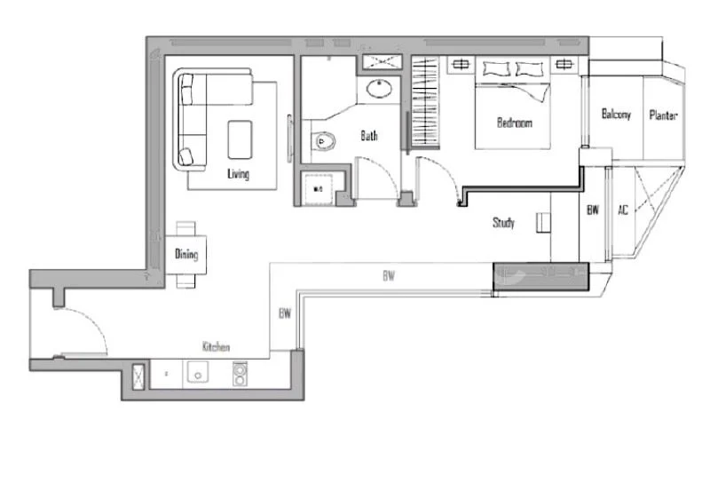 1 Bed Condo for Sale in  V On Shenton - Image 13