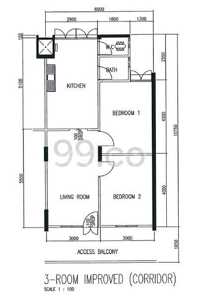 3 Room (3I) HDB for Sale in  16 Eunos Crescent - Image 4