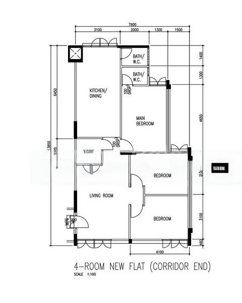 4 Room (4NG) HDB for Sale in  362 Clementi Avenue 2 - Image 10