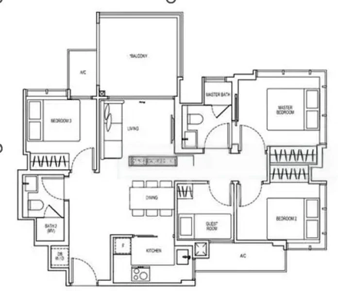 4 Bed Condo for Sale in View at Kismis - Image 3