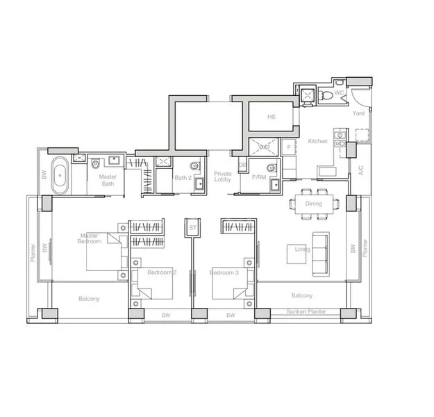 3 Bed (Condo) for Rent in  Nouvel 18 - Image 10