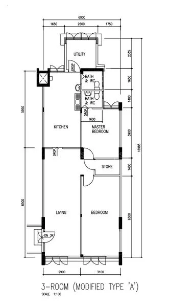 3 Room (3NG) HDB for Sale in 130 Ang Mo Kio Avenue 3 - Image 16