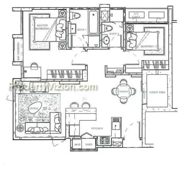 2 Bed Apartment (Condo) for Rent in  Mill Point - Image 6