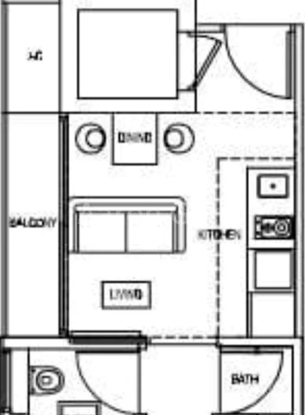 1 Bed Apartment (Condo) for Rent in  Park Residences Kovan - Image 6