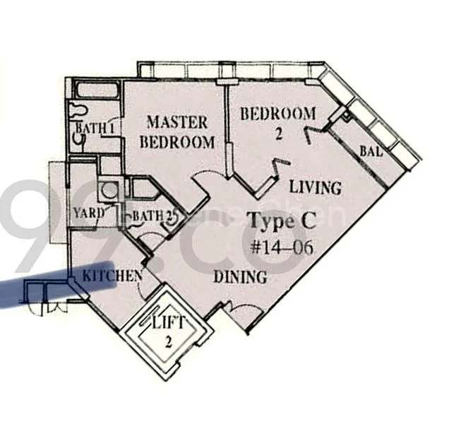 2 Bed Condo for Sale in  Dover Parkview - Image 16
