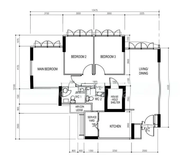 4 Room (4A) HDB for Sale in  313C Sumang Link - Image 8