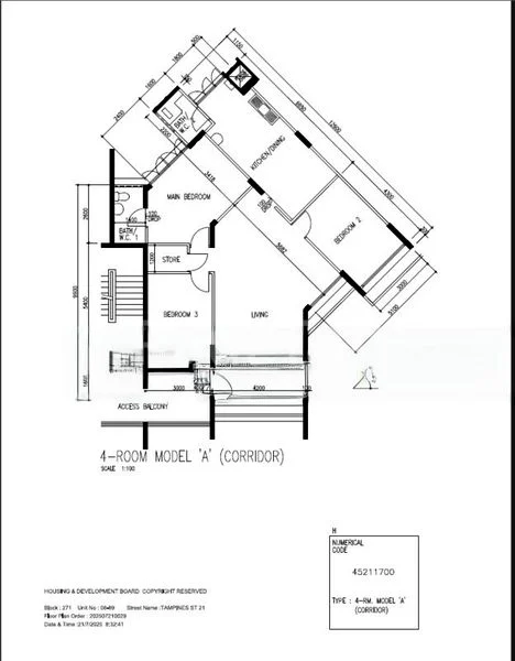 4 Room (4A) HDB for Sale in  271 Tampines Street 21 - Image 11