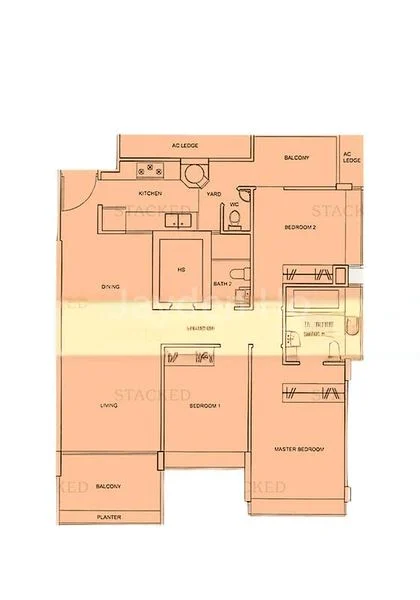 3 Bed Condo for Rent in  Bleu @ East Coast - Image 12
