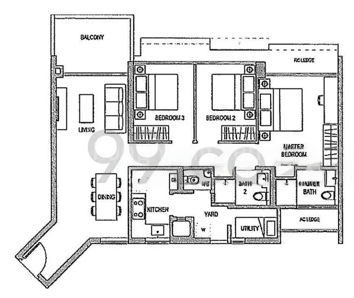 3 Bed Executive Condo for Rent in The Topiary - Image 5