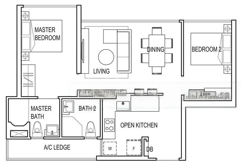 2 Bed Condo for Rent in  Symphony Suites - Image 6