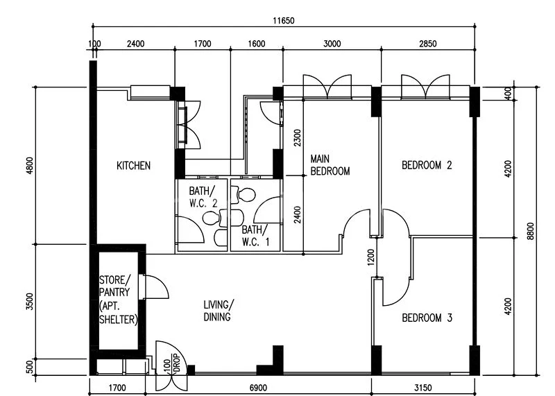 4 Room (4A2) HDB for Sale in  131 Rivervale Street - Image 6