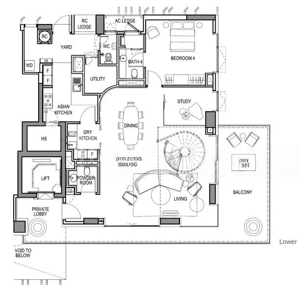 4 Bed Condo for Rent in 3 Orchard By-The-Park - Image 9