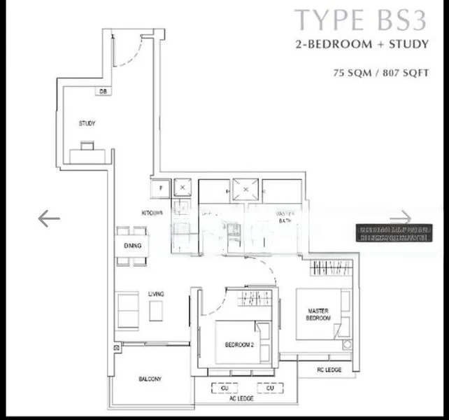 2 Bed Condo for Rent in Newport Residences / Newport Tower - Image 4