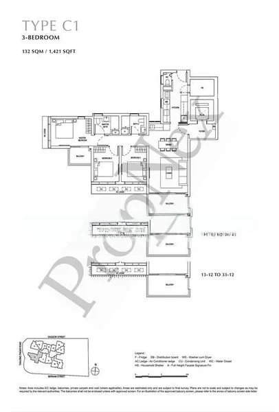 3 Bed Apartment (Condo) for Rent in  One Bernam - Image 20