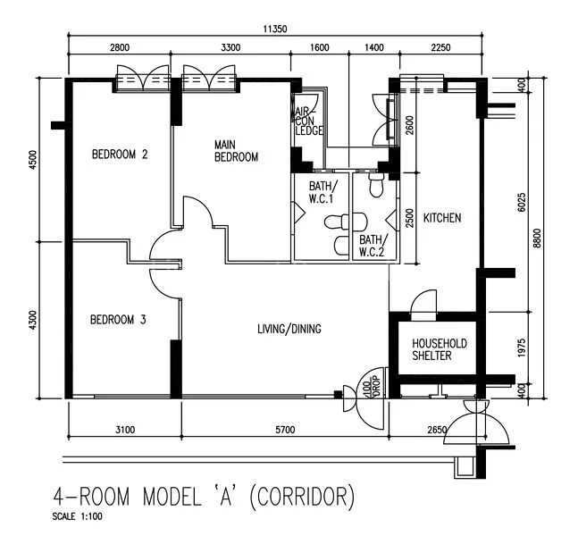 4 Room (4A) HDB for Sale in 306C Anchorvale Link - Image 12