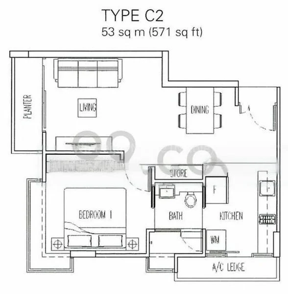 1 Bed Condo for Rent in D'oasia - Image 13