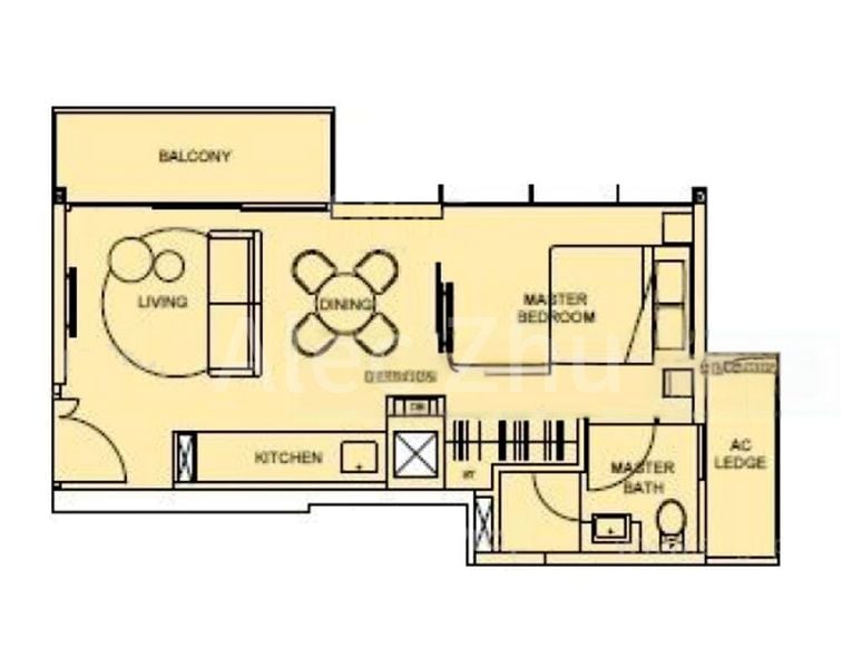 1 Bed Condo for Rent in  The Tembusu - Image 4
