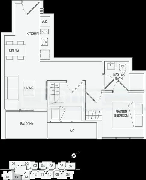 2 Bed Condo for Rent in  Eon Shenton - Image 8