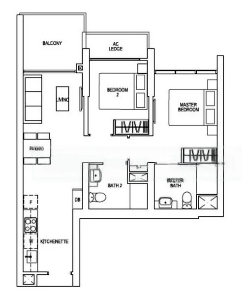 2 Bed Condo for Rent in  Parc Riviera - Image 8