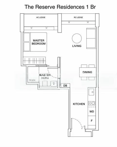 1 Bed Condo for Sale in The Reserve Residences / Bukit V - Image 6