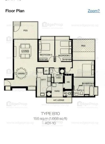 3 Bed Condo for Rent in  Riveredge - Image 6