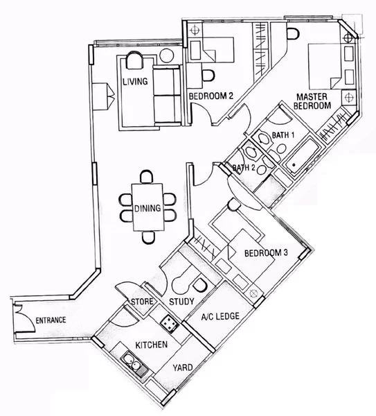 3+1 Bed Executive Condo for Rent in  Simei Green Condominium - Image 10