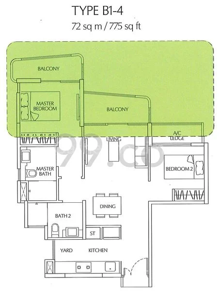 2 Bed Condo for Rent in  Terrasse - Image 14