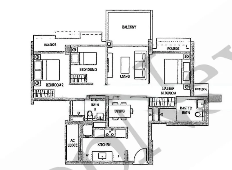 3 Bed Executive Condo for Sale in  The Topiary - Image 4