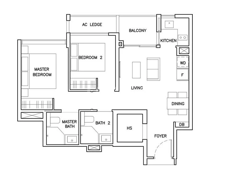 2 Bed (Condo) for Rent in The Arden - Image 15