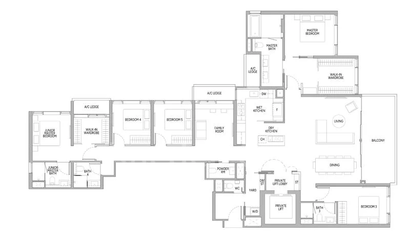 5+1 Bed Condo for Sale in Union Square Residences / Former Central Square - Image 16