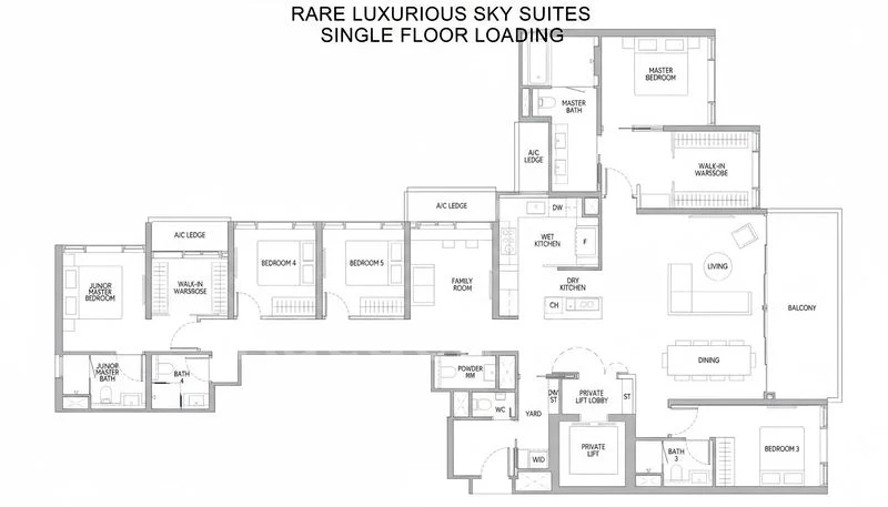5+1 Bed Condo for Sale in Union Square Residences / Former Central Square - Image 15