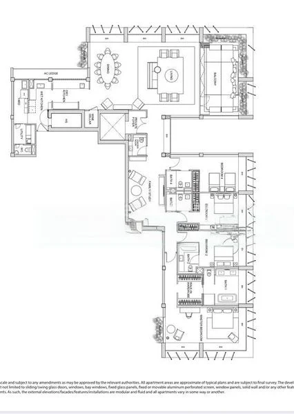 4 Bed Apartment (Condo) for Rent in  Le Nouvel Ardmore - Image 8