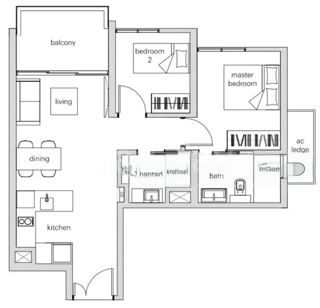 2 Bed Condo for Rent in The Panorama - Image 16