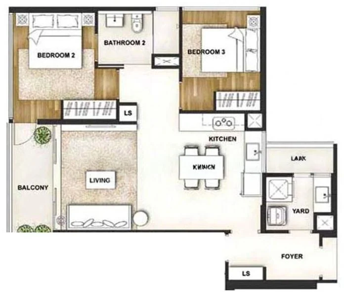 2 Bed Condo for Rent in  Eight Courtyards - Image 7