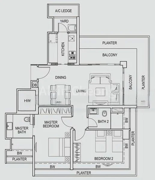 2 Bed Condo for Rent in  Luma - Image 11