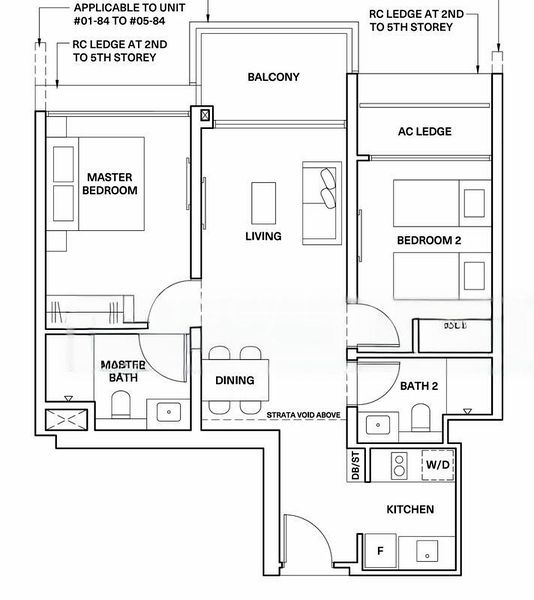 2 Bed Condo for Rent in  The Watergardens At Canberra - Image 7