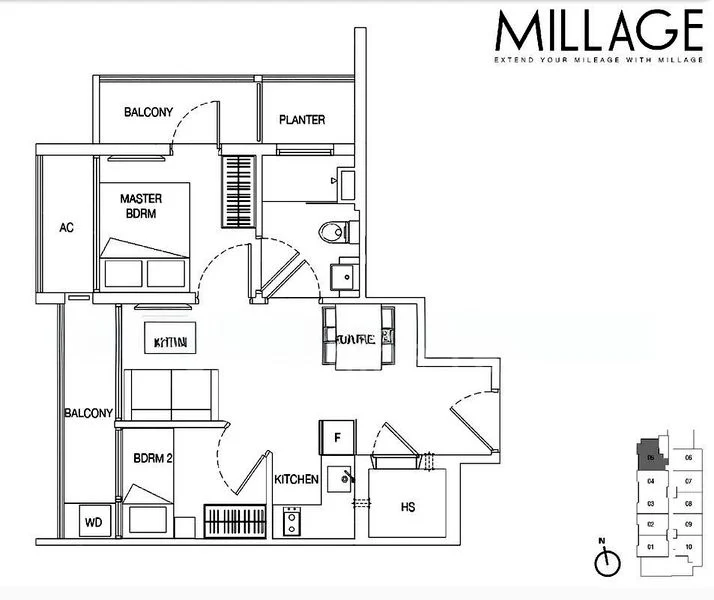 2 Bed Condo for Rent in  Millage - Image 4