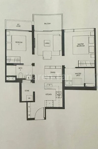 2 Bed Condo for Rent in  Midtown Modern - Image 9