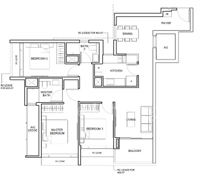 3+1 Bed Apartment (Condo) for Sale in The Arcady At Boon Keng - Image 8