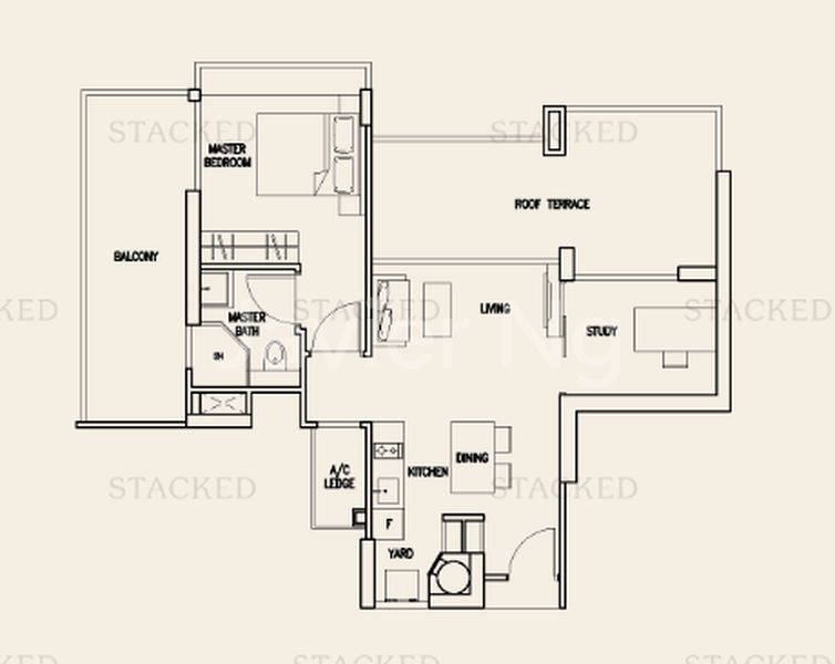 1+1 Bed Apartment (Condo) for Rent in  Suites At Orchard - Image 16