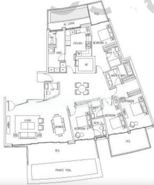 4 Bed Condo for Rent in  Corals At Keppel Bay - Image 10