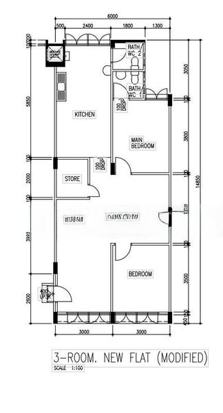 3 Room (3NG) HDB for Sale in  105 Clementi Street 12 - Image 9