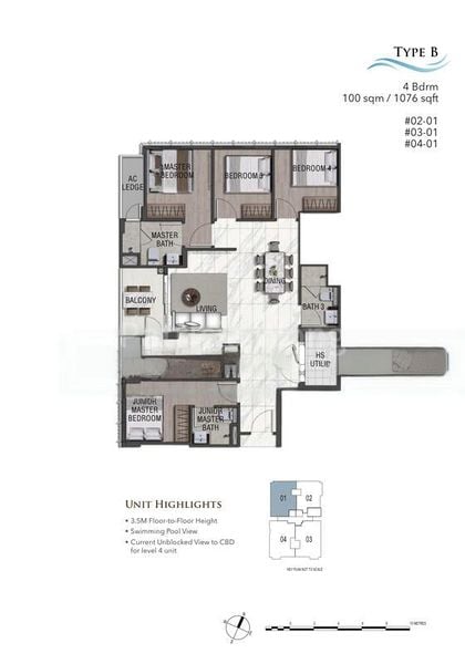 4 Bed Apartment (Condo) for Sale in  K Suites - Image 9