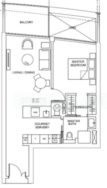 1 Bed Condo for Rent in Marina One Residences - Image 8