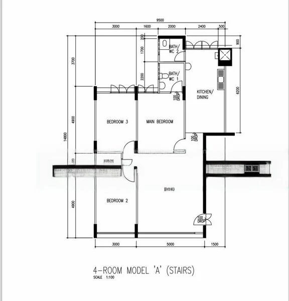 4 Room (4A) HDB for Rent in  111 Bukit Purmei Road - Image 17