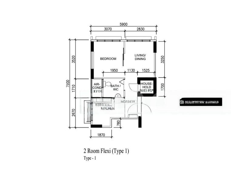 2 Room (2A) HDB for Sale in  457A Sengkang West Road - Image 7